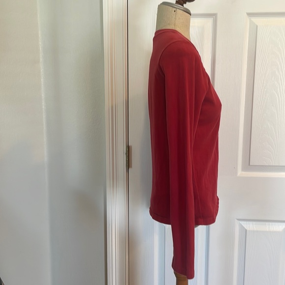 Ralph Lauren long sleeve top women’s M red - Picture 4 of 8